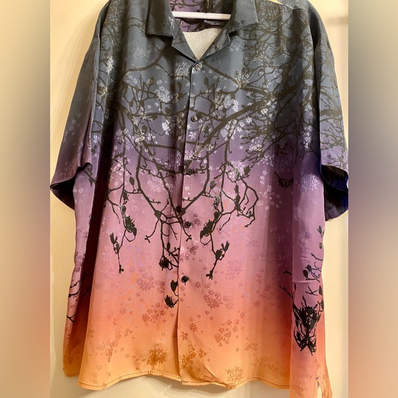 Asos, Heart&Dagger ombre shirt with tree print 42-44 - Picture 3 of 7